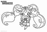 Force Glitter Coloring Pages Chibi Printable Color Kids Popular sketch template