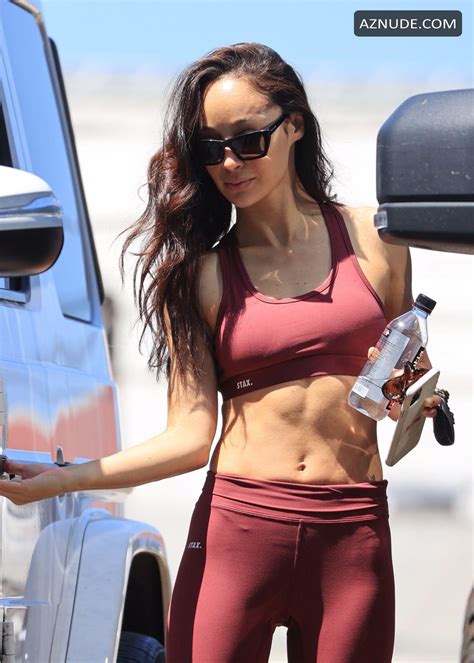 Cara Santana Sexy Shows Off Her Red Hot Abs After Gym Session In La