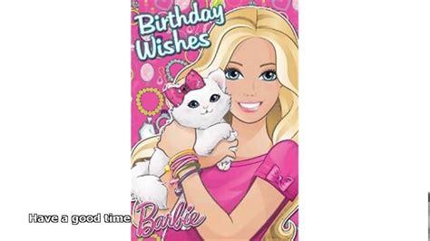 barbie birthday cards youtube