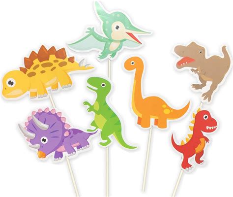 buy  pack baby dinosaur cupcake toppers picks dinosaur cake toppers