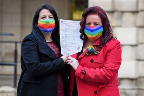 ni couple make history with first same sex religious wedding belfast live