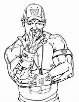 Coloring Pages Wwe Wrestler Popular sketch template