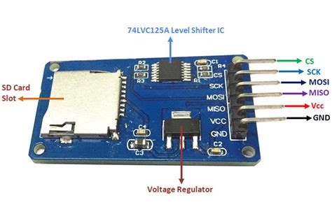 micro sd card adapter module pinout specifications datasheet working applications alternatives