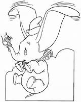 Coloring Dumbo Pages Elephant Popular Printable sketch template