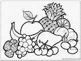 Fruit Coloring Fruits Basket Pages Bowl Drawing Print Clipart Baskets Printable Bowls Colouring Color Getdrawings Vegetables Library Popular Coloringhome Clip sketch template