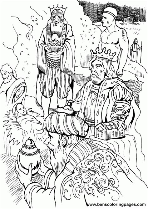coloring page wise men coloring home