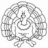 Thanksgiving Coloring Turkey Pages Gobble Kids Printable sketch template