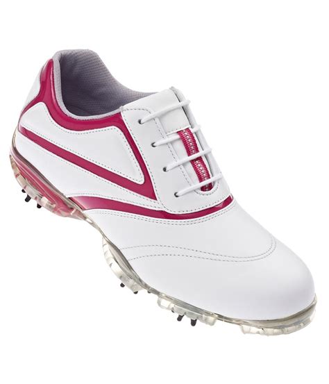 footjoy ladies sport golf shoes whitefuchsia  golfonline
