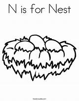 Nest Coloring Letter Bird Book Sheet Pages Twistynoodle Alphabet Nn Missing Color Getcolorings Minibook Noodle Twisty Getdrawings Drawing Popular sketch template
