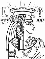 Egito Cleopatra Egipto Bordar Riscos Zentangle Egipcia Egipcio Dibujos Antigo sketch template