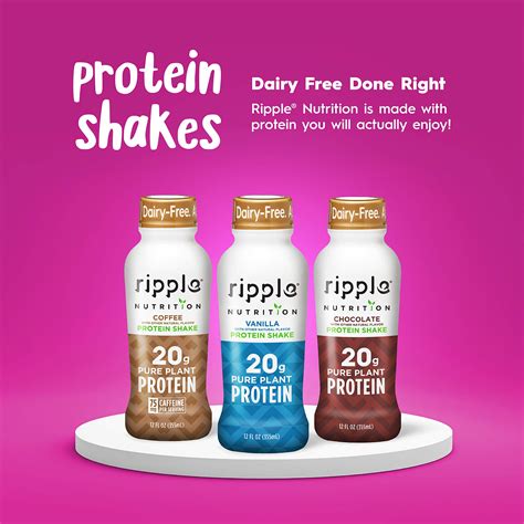Ripple Vegan Protein Shake Vanilla 20g Nutritious Plant Based Pea