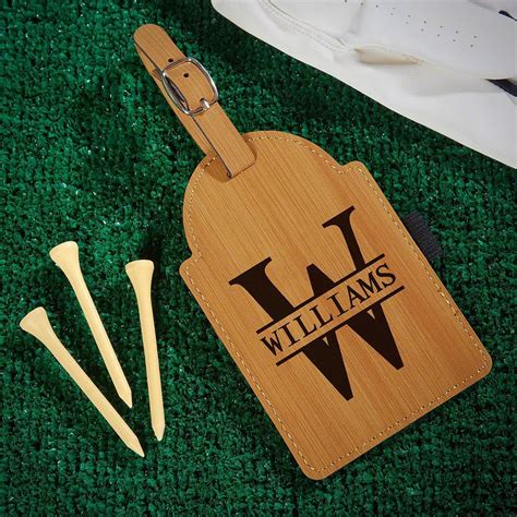oakmont personalized golf bag tag  tees personalized golf bag tag