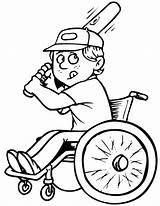Dibujos Discapacitados Wheelchair Rolstoel Honkbal Handicap Beperking Discapacidad Kleurplaat Met Kleurplaten Behinderungen Behinderte Trabajando Disabilities Actividades Animaatjes Coloriagesaimprimer Getdrawings Las sketch template