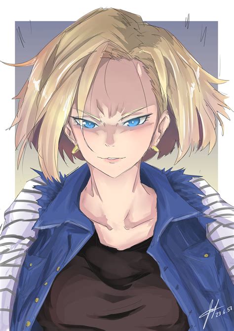 android 18 androide 18 androide dragon ball dragones