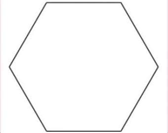 hexagon printable easy cut  quick  easy   cut