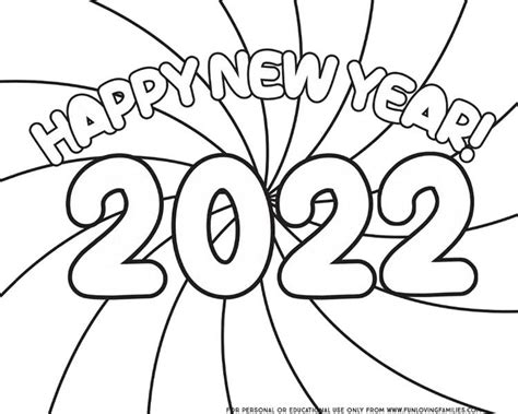 happy  year coloring pages   fun loving families  year