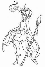 Coloring Pages Fairy Pixie Fairies Hollow Color Print Tinkerbell Popular Big Coloringhome sketch template
