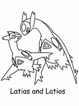 Coloring Pages Pokemon Latios Grotle Avengers Legendary Cartoons Latias Doghousemusic Cartoon Printable sketch template