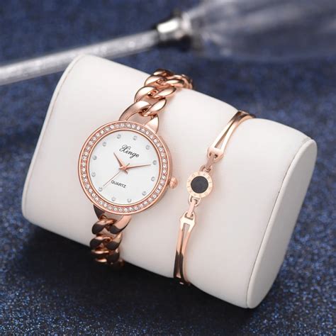 xinge brand womens bracelet watches popular  set wristwatch bracelet waterproof simple