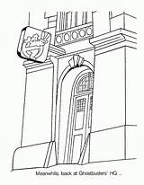 Ghostbusters Colorir Firehouse Puft Ecto Sketchite Slimer 1658 Kleurplaten Lettrage Fantasmas Caca sketch template