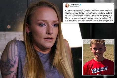 teen mom maci bookout says she ‘never told son bentley 11 to ‘cut