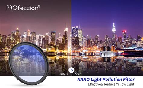 profezzion light pollution filter mm natural night filter  night skyastrophotography suit