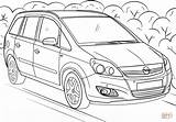 Coloring Opel Zafira Pages 2007 Printable Hybrid Altima Nissan Categories Drawing Cars Supercoloring sketch template