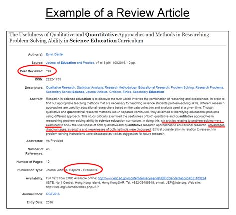 evaluating journal articles education research  graduate students