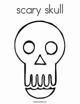 Coloring Skull Scary Built California Usa Twistynoodle Noodle sketch template
