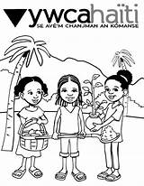 Coloring Haiti Pages Haitian Book Environmental Creole Color Children Humanitarian Makalenin Kaynağı Girls Themed Getcolorings Printable Template sketch template