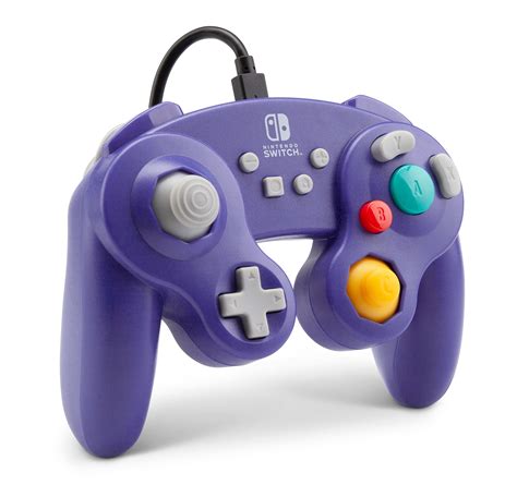 buy powera wired gamecube controller  nintendo switch purple game