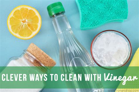 clever ways  clean  vinegar
