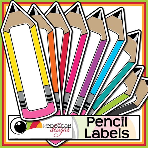 printable pencil  tags