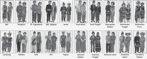 macam macam pakaian adat  indonesia beserta gambarnya baju adat tradisional