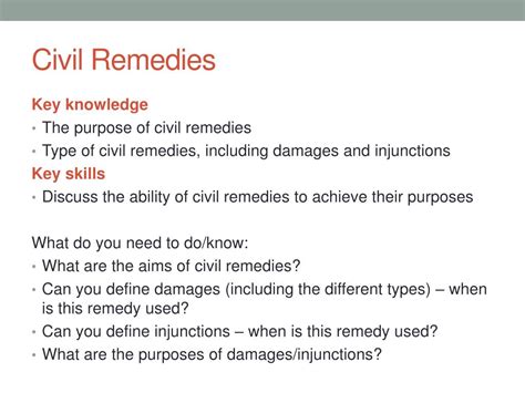 Ppt Civil Remedies Powerpoint Presentation Free Download Id 1961513