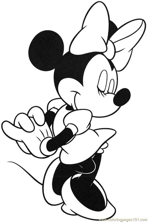 coloring pages minnie mouse