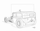 Rat Coloring Rod Pages Hot Rods Cars Template sketch template