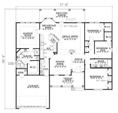 main floor plan  level house plans open floor house plans single level house plans