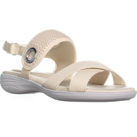 easy street womens shae open toe casual sport sandals beige size