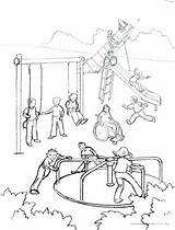 Coloring Playground Pages Recess Equipment Color Getdrawings Getcolorings Colorings sketch template