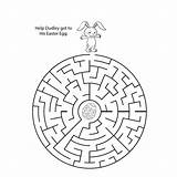 Easter Printable Coloring Mazes Pages Easy Coloring4free 2021 Holiday Kids sketch template