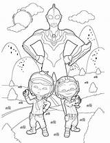 Ultraman Mewarnai Upin Ipin Mewarna Ribut Anak Ginga Sketsa Lukisan Coloringpagesfortoddlers Tugas Tiga Contoh Taro Raya Mebius Oleh Fox Avengers sketch template