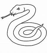 Snake Coloring Pages Printable Serpent Coloriage Snakes Simple Animals Cobra Mamba Line Drawings Dessiner Drawing Grass Color Animal Dessin Un sketch template
