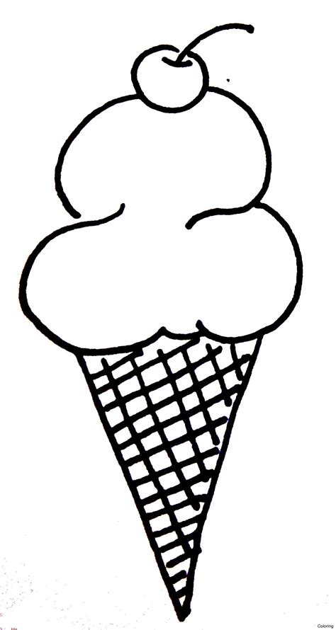 ice cream cone drawing  getdrawings
