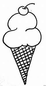 Ice Cream Cone Drawing Sketch Coloring Icecream Drawings Cute Easy Cherry Scoop Clipart Cones Simple Template Getdrawings Dallmeier Kim Sketches sketch template