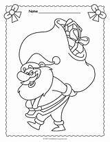Coloring Santa Claus Worksheets Christmas Print Pages Themed Getcolorings Printable sketch template