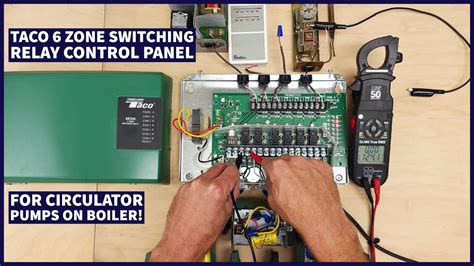 taco  zone switching relay control panel  circulator pumps   boiler wiring functions
