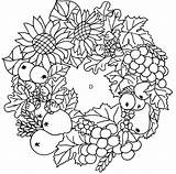 Herbst Ausmalen Gratis Coloring Cards Books Adult Pages sketch template