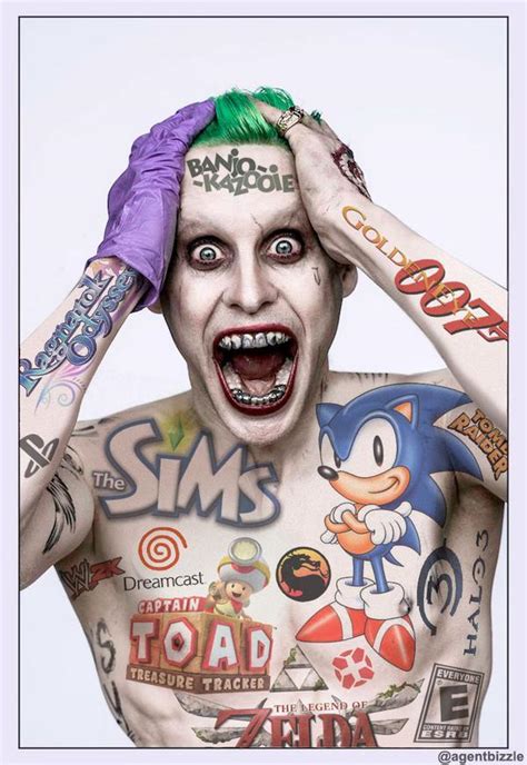 Jared Leto Joker Tattoos Png Best Tattoo Ideas
