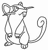Rattata Pokemon Coloring Pages Drawing Kids Step Draw Normal Type Original Size Lesson Downloads Print Pen sketch template